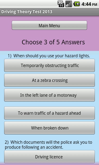 THEORY TEST FREE截图2