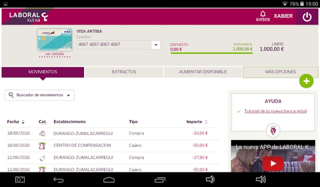 Banca M&oacute;vil Laboral Kutxa截图1