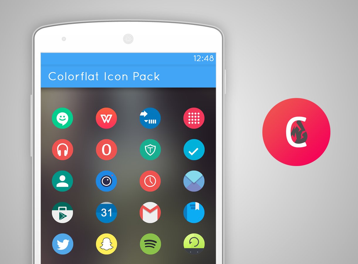 Colorflat Icon Pack图标包截图3