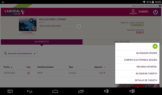 Banca M&oacute;vil Laboral Kutxa截图4