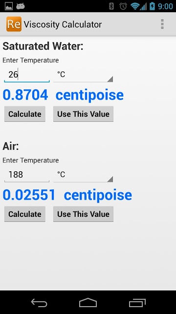 Reynolds Number Calculator截图1