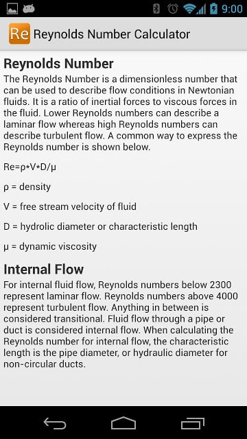 Reynolds Number Calculator截图10