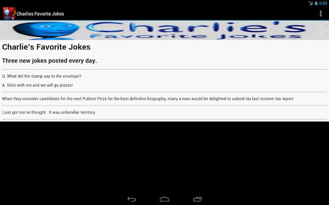 Charlie's Favorite Jokes截图3