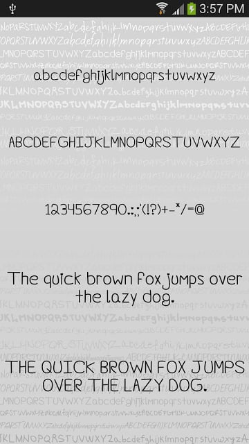 Hand2 fonts for FlipFont&reg; free截图1