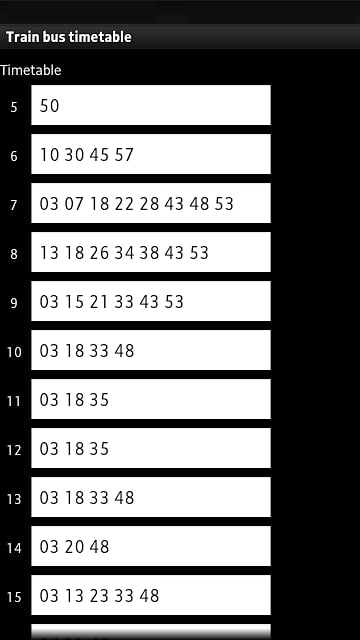 Train bus timetable截图2