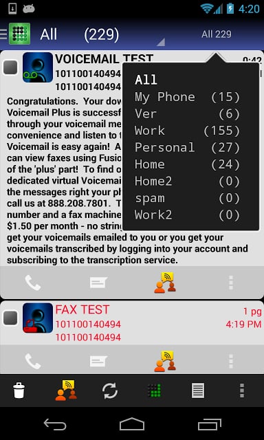 可视语音信箱 Visual Voicemail Plus截图4