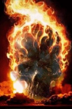 Skull In Flame Live Wallpaper截图