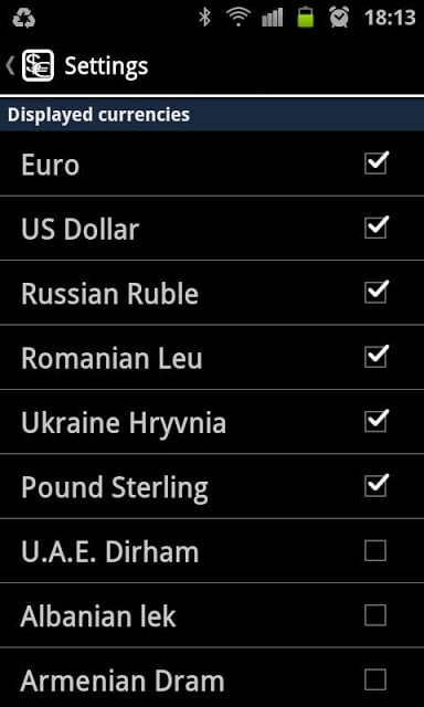 Exchange Rates (Moldova)截图5