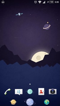 solar system - Xperia主题截图