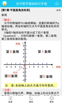 初中数学基础知识手册截图