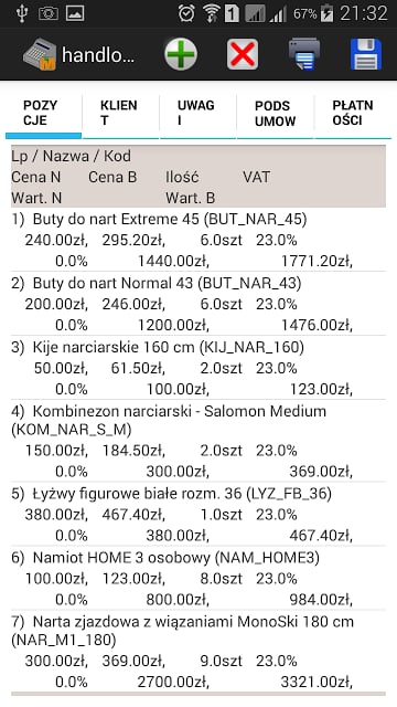 Mobilny Handlowiec Enova截图8