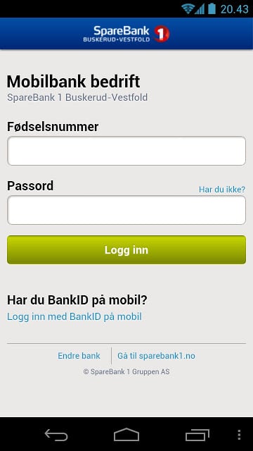 Mobilbank bedrift截图2