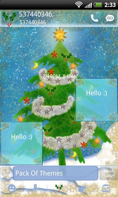 GO SMS Pro Christmas Tree截图2