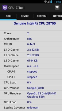 CPU-Z截图