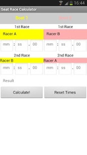 Rowing Seat Race Calculator截图1