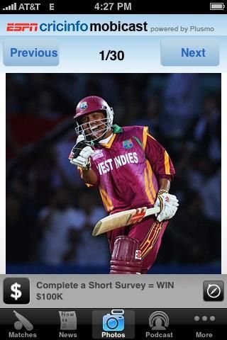 ESPN Crickinfo截图2