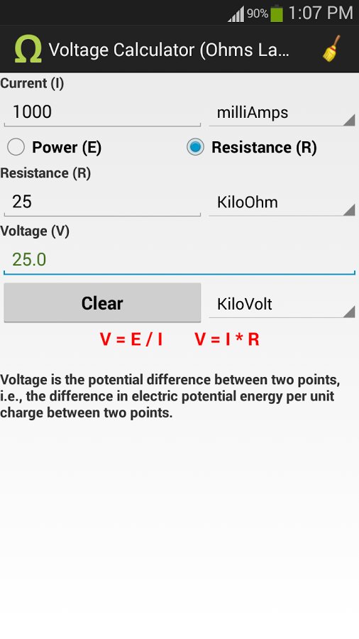 Ohms Law Calculator截图7