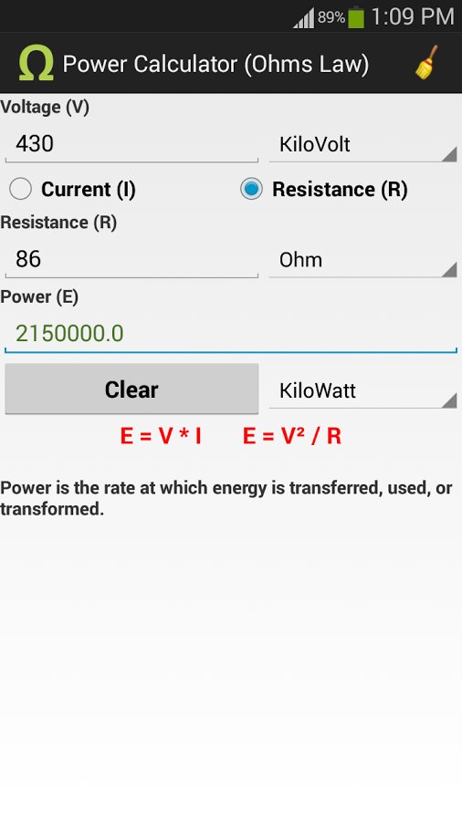 Ohms Law Calculator截图6