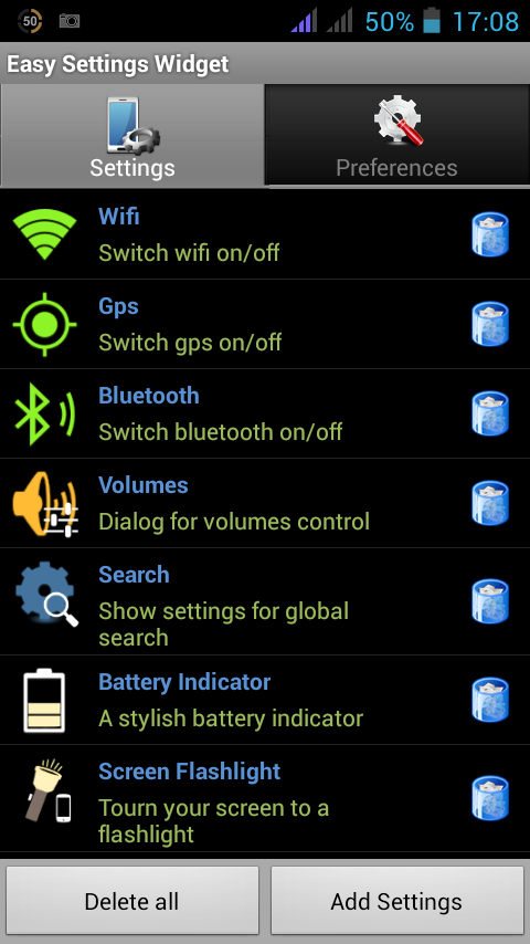 Easy Settings Widget截图1