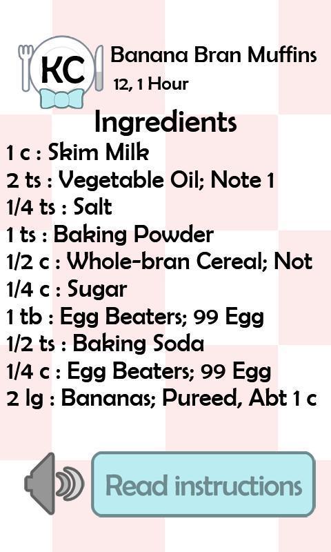 KC Banana Bran Muffins截图2