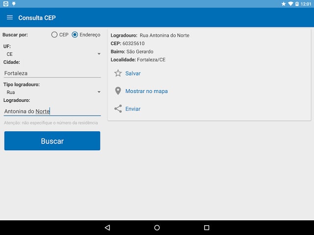 Consulta CEP截图1