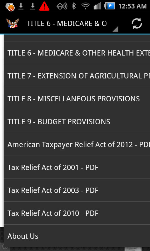 Taxpayer Relief Acts 2001-2012截图5