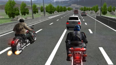 单机公路摩托赛车截图1