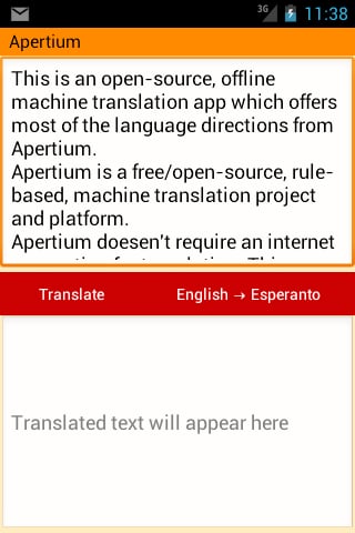 Apertium offline translator截图3