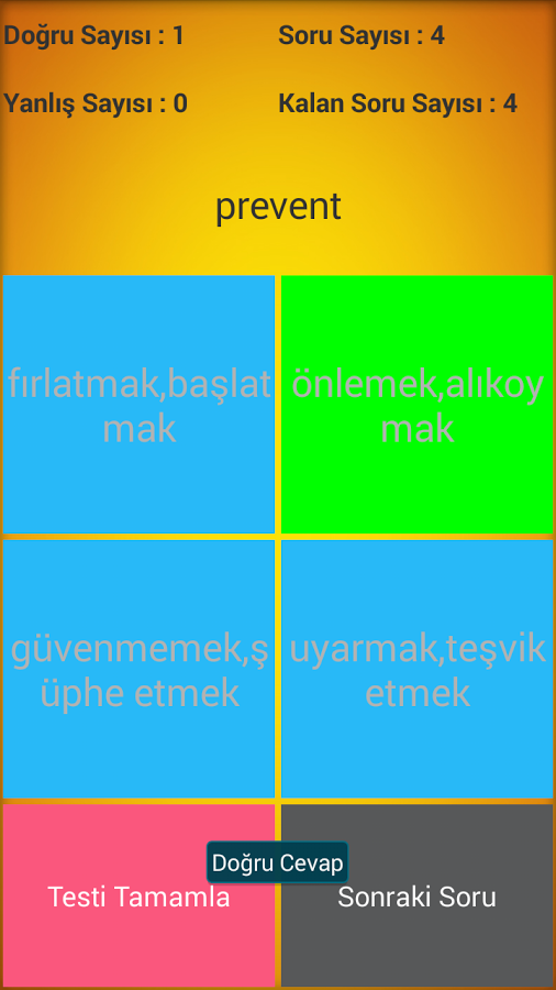 YDS Kelime Ezberleme Programı截图6