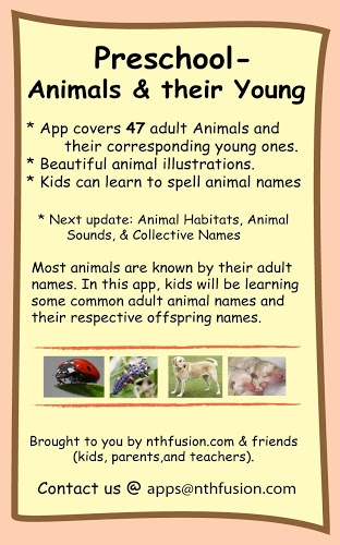 Preschool-Animals &amp;their Young截图1