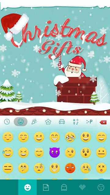 Christmas Gifts Emoji Keyboard截图3