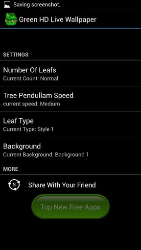 Green HD Live Wallpaper截图3