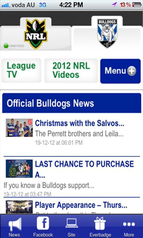 Canterbury Bulldogs NRL Victory 2013!截图3