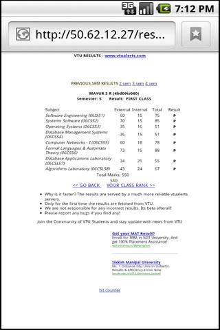 VTU RESULTS截图2