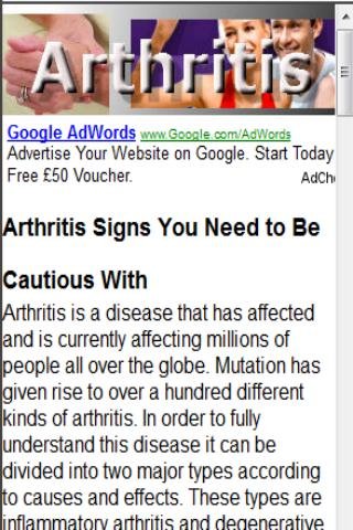 Arthritis Info截图2