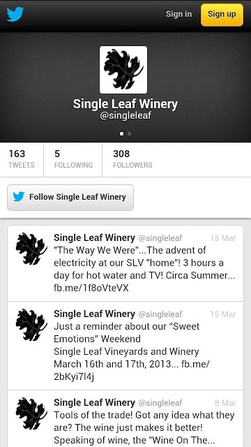 Single Leaf Vineyards &amp; Winery截图2