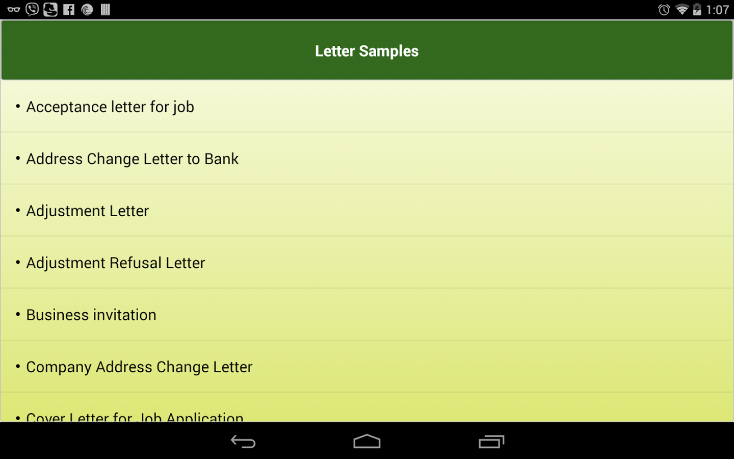 Letter Writing Samples截图6