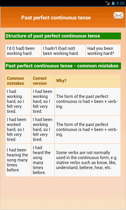 English Tenses Tables截图11