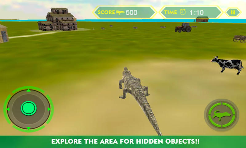 鳄鱼攻击的3D模拟器截图1