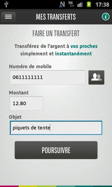 Mes transferts截图3