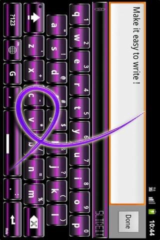 SlideIT Purple Digital Skin截图2