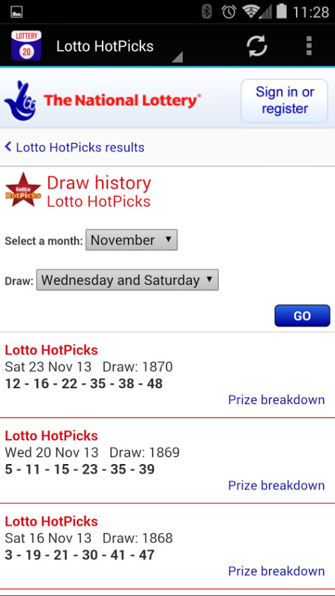 National Lottery Results截图10