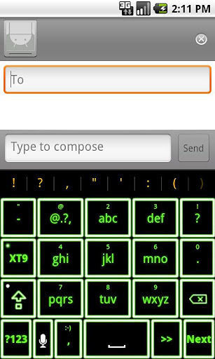 Antrix Neon Green Keyboard截图1