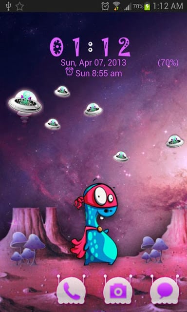 Space Ufo Theme Go Locker截图1