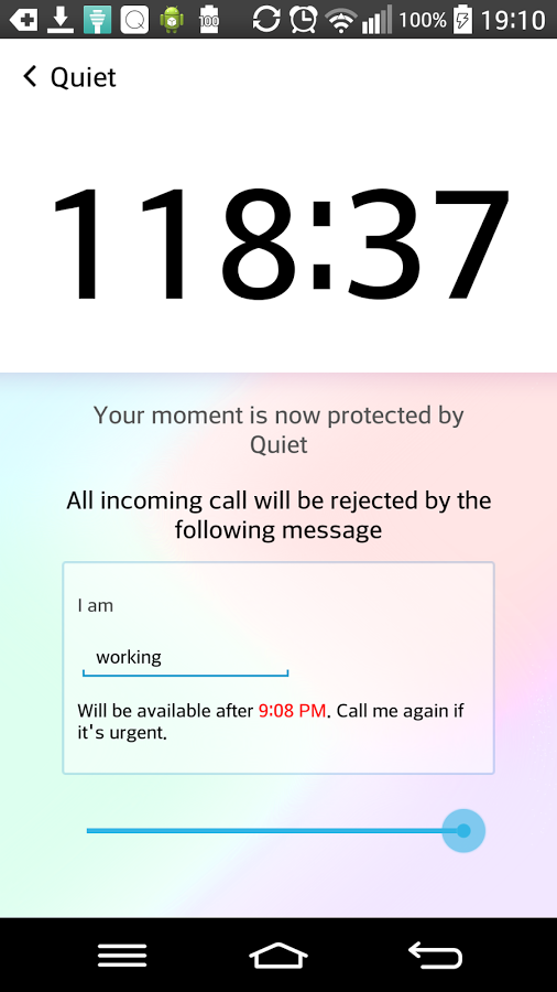 Quiet(SMS call blocker)截图2