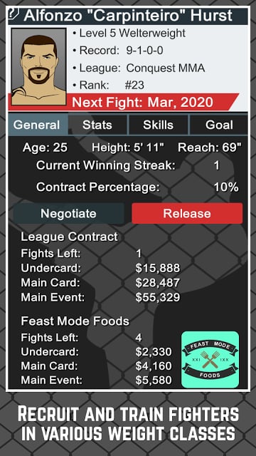 MMA Manager Free截图7