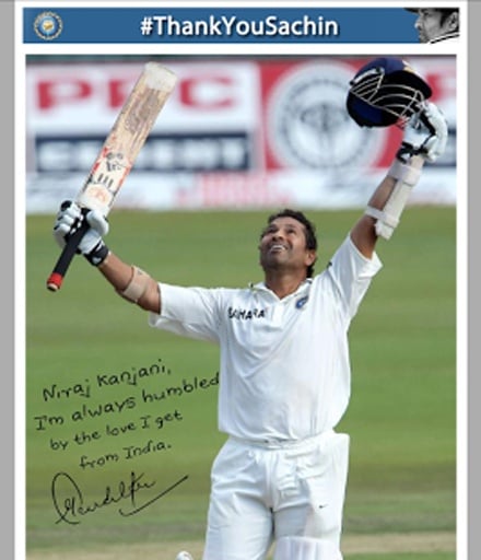 Sachin Tendulkars Autograph截图2