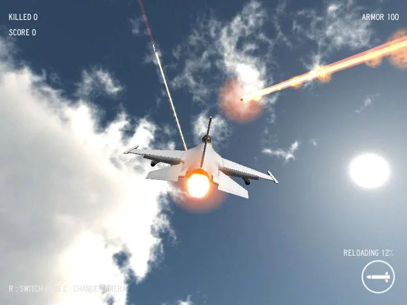 空袭飞行模拟器：飞机飞行...截图1