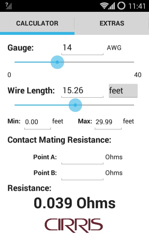 Wire Resistance Calculat...截图2