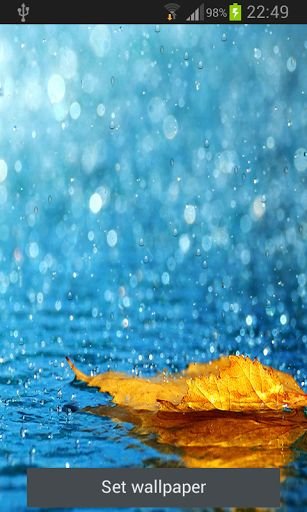 Blue Rain Live wallpaper截图1